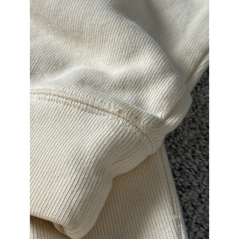 Polo Ralph Lauren Mens Cream Quarter Estate‎ Rib Zip Pullover Sweater XXL Horse
